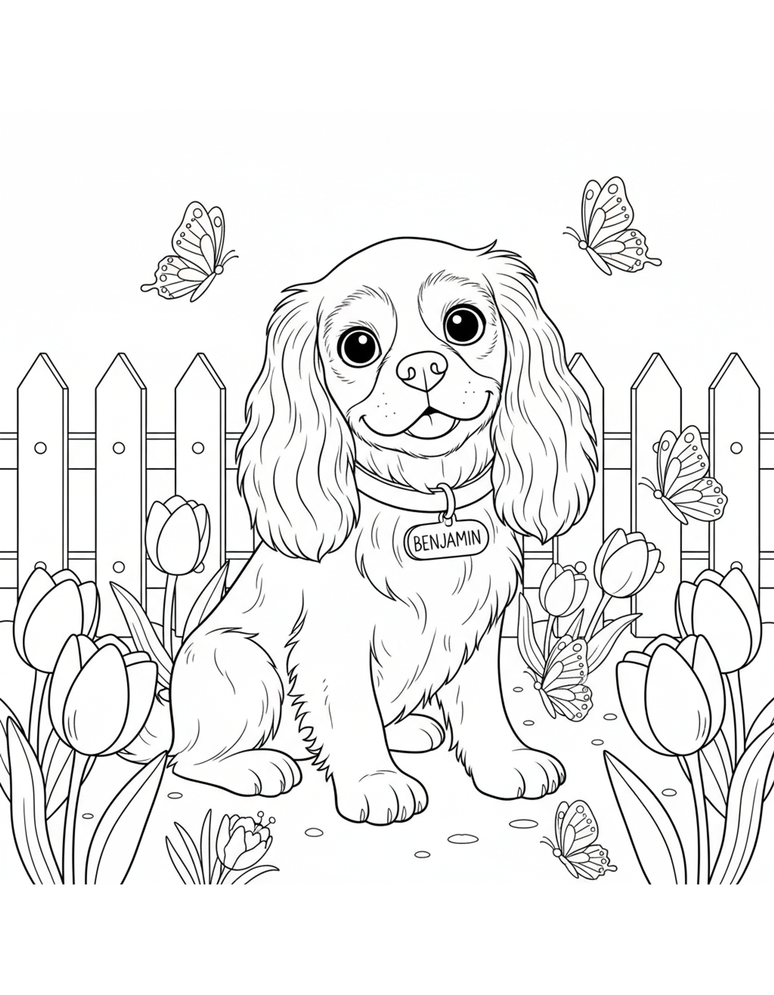 Coloring page version of Benjamin